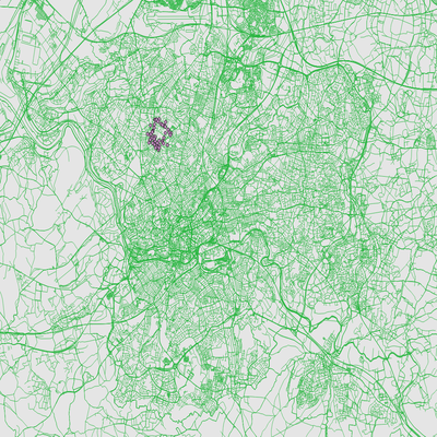 Houses within 800m of location 2018